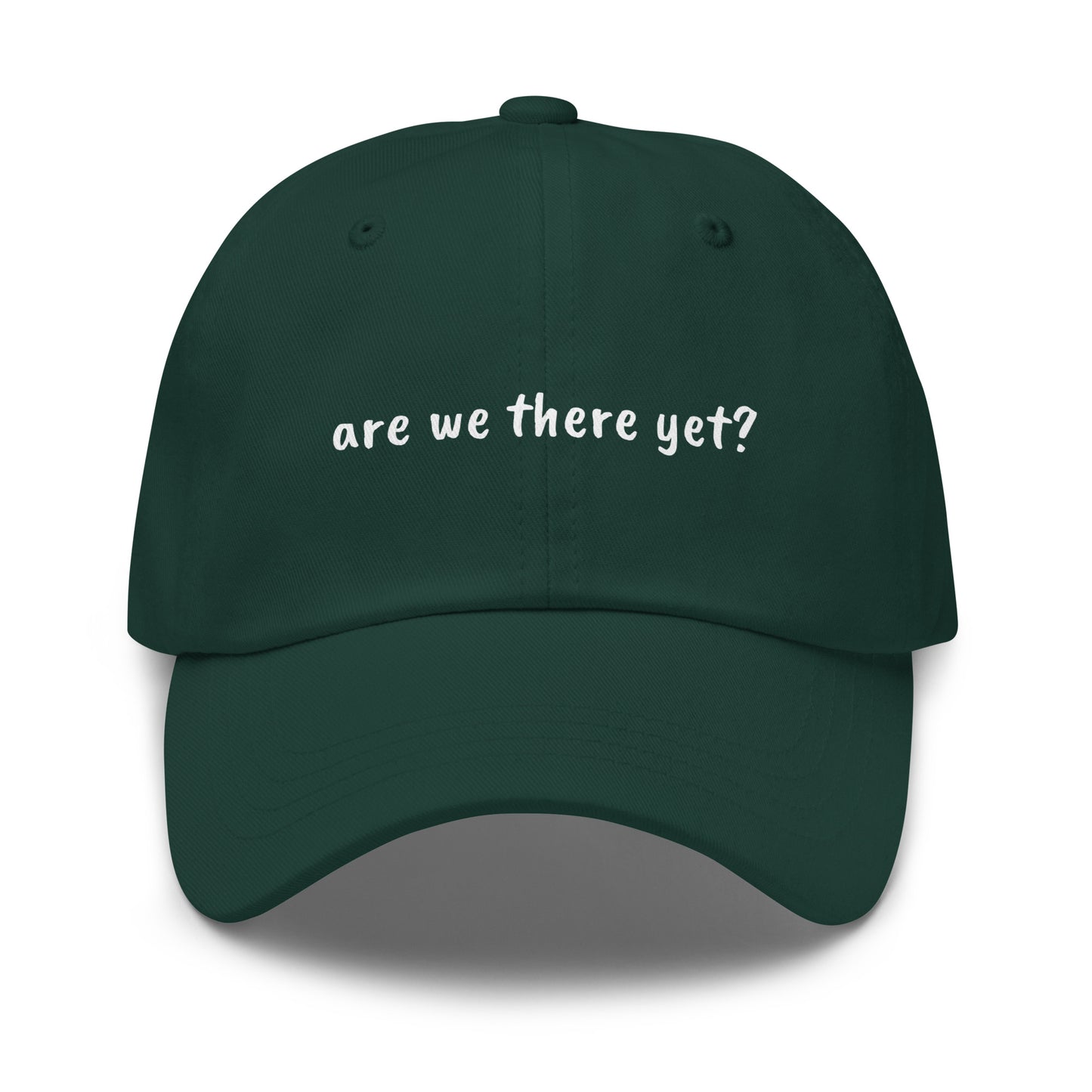 Classic spruce dad hat by wayward.biz featuring a front design, perfect for casual wear and outdoor activities.