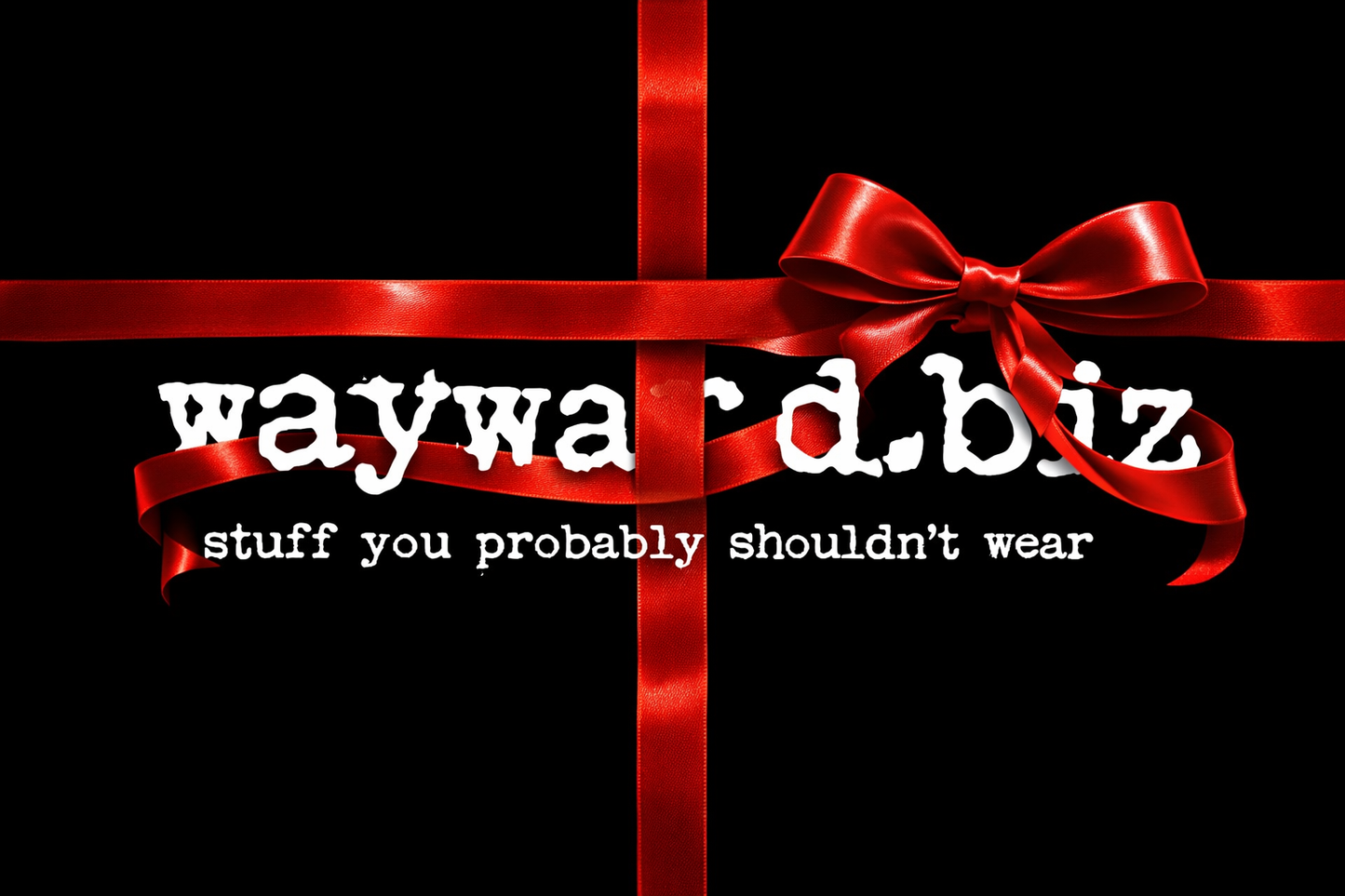 Wayward.biz gift card featuring a sleek design, perfect for gifting or personal use, with the brand name displayed prominently.