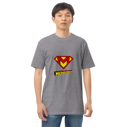 Men's premium heavyweight T-shirt in carbon grey by Wayward.biz, front view showing durable fabric and classic fit.