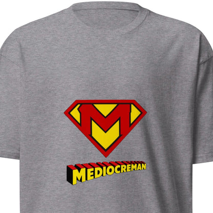 Men's premium heavyweight t-shirt in carbon grey by Wayward.biz, front view showing soft fabric and classic fit.