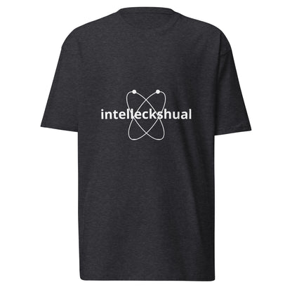 Charcoal Heather men's premium heavyweight T-shirt by wayward.biz, front view showing soft fabric and classic fit.