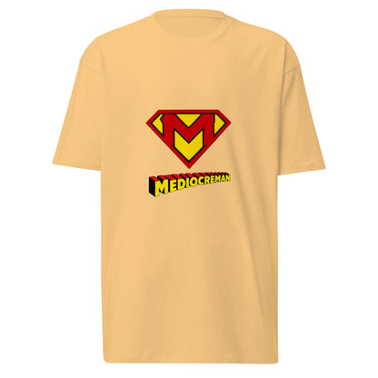Men's premium heavyweight T-shirt in vintage gold by Wayward.biz, featuring a classic fit and soft, durable fabric.