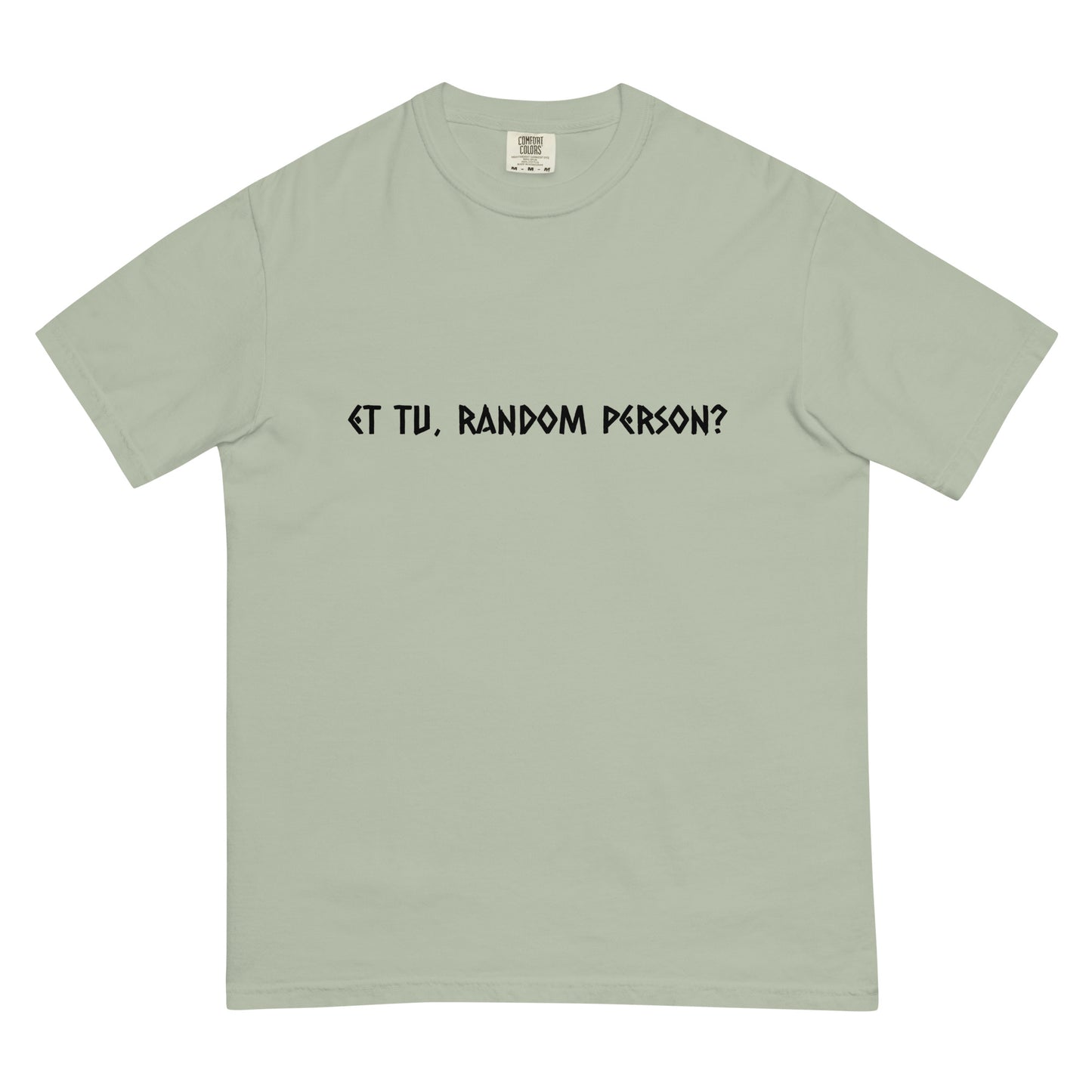 Unisex garment-dyed heavyweight T-shirt by wayward.biz in light color, featuring a casual fit and soft fabric.
