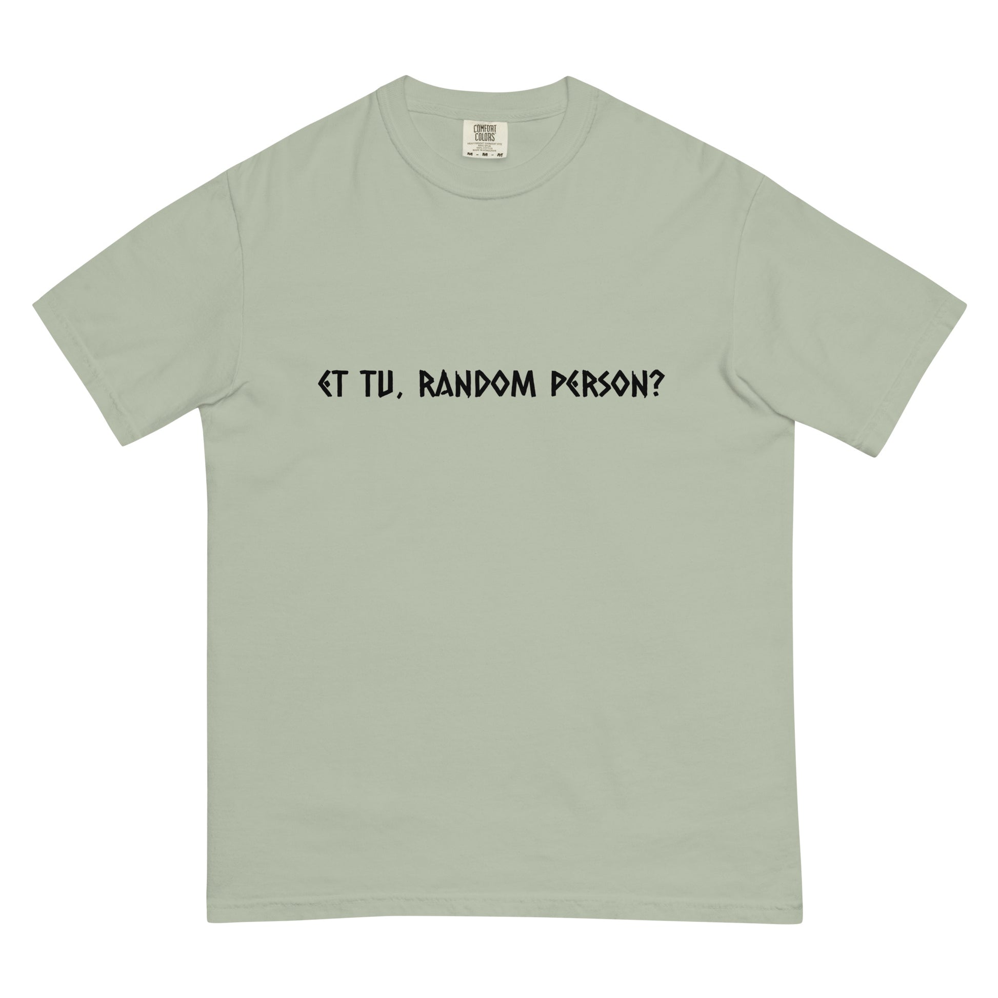 Unisex garment-dyed heavyweight T-shirt by wayward.biz in light color, featuring a casual fit and soft fabric.