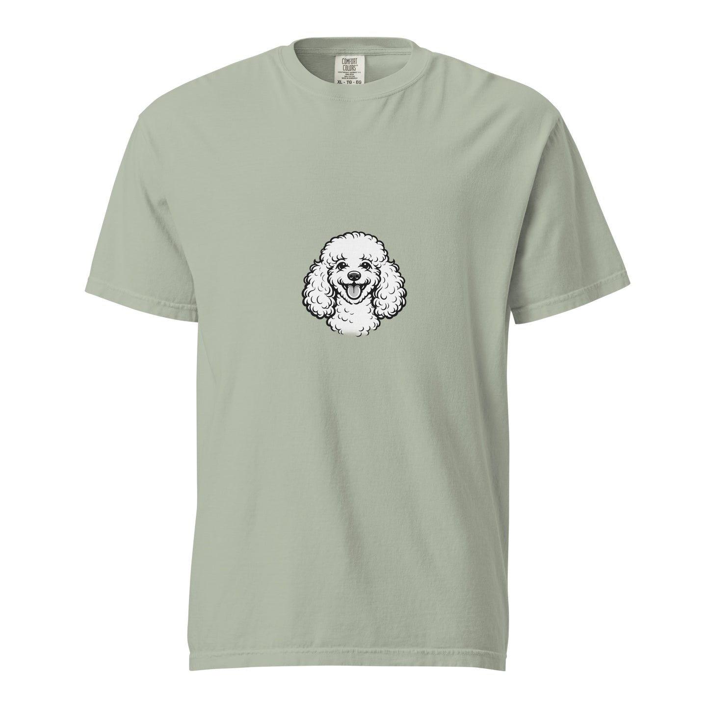 Unisex garment-dyed heavyweight T-shirt featuring a bay front design, made by wayward.biz, with a relaxed fit and soft fabric.