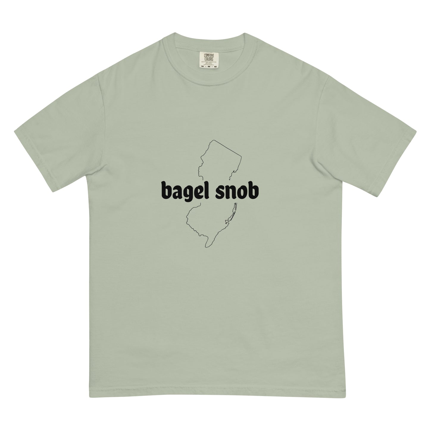 Unisex garment-dyed heavyweight T-shirt from Bagel Snob by wayward.biz, in a casual bay front style.