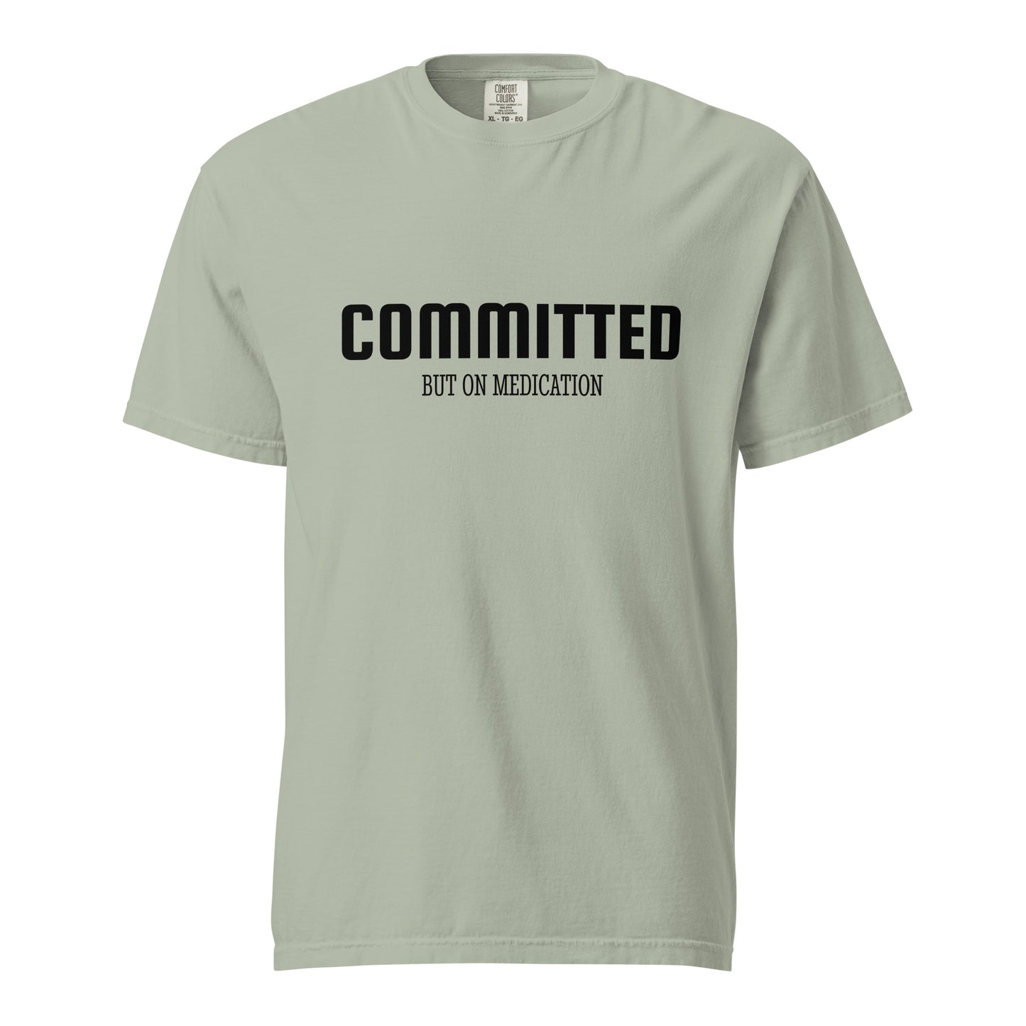 Unisex garment-dyed heavyweight T-shirt by Wayward.biz featuring a bay front design and casual fit.