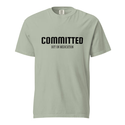 Unisex garment-dyed heavyweight T-shirt by Wayward.biz featuring a bay front design and casual fit.