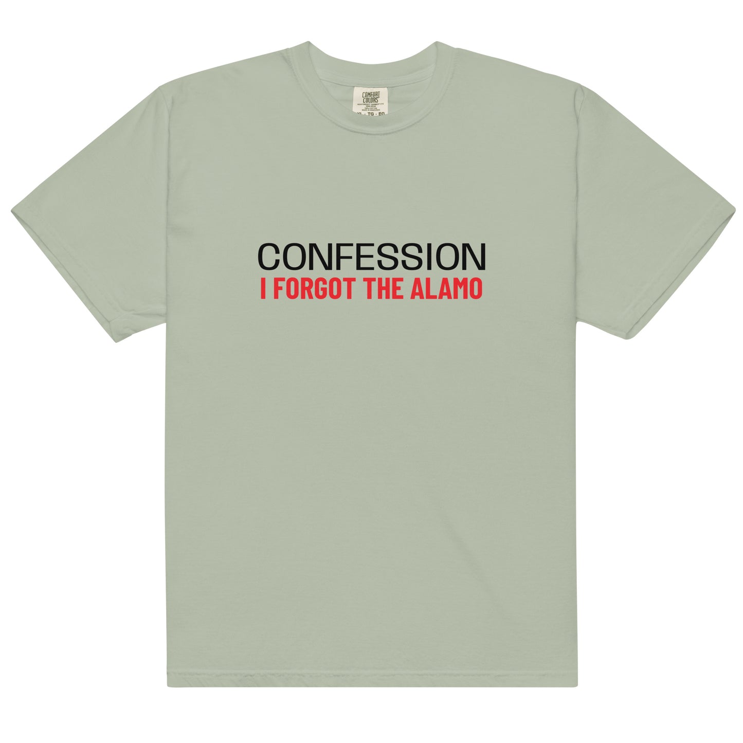 Unisex garment-dyed heavyweight T-shirt with a Bay Front design by Wayward.biz, casual and comfortable for everyday wear.