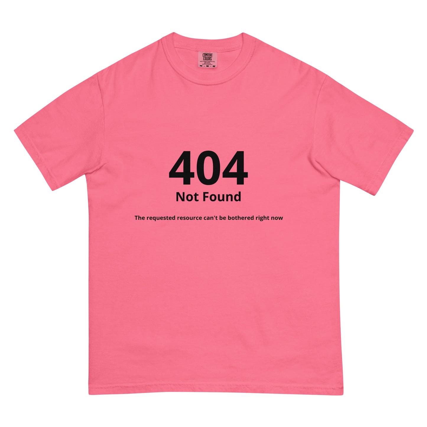 Unisex garment-dyed heavyweight T-shirt by wayward.biz in crunchberry color, front view showing soft fabric and relaxed fit.