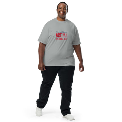 Unisex garment-dyed heavyweight T-shirt by wayward.biz in granite color, front view showing soft, durable fabric.
