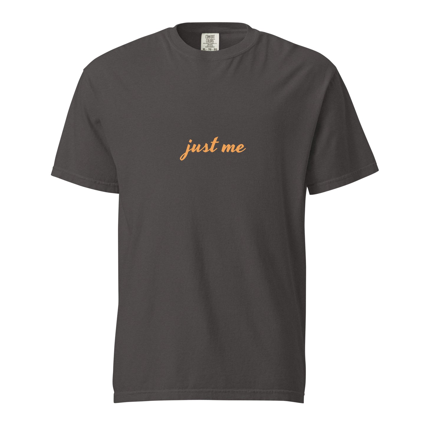 Unisex Graphite Wayward.biz heavyweight garment-dyed T-shirt with front design, casual fit, and soft, durable fabric.