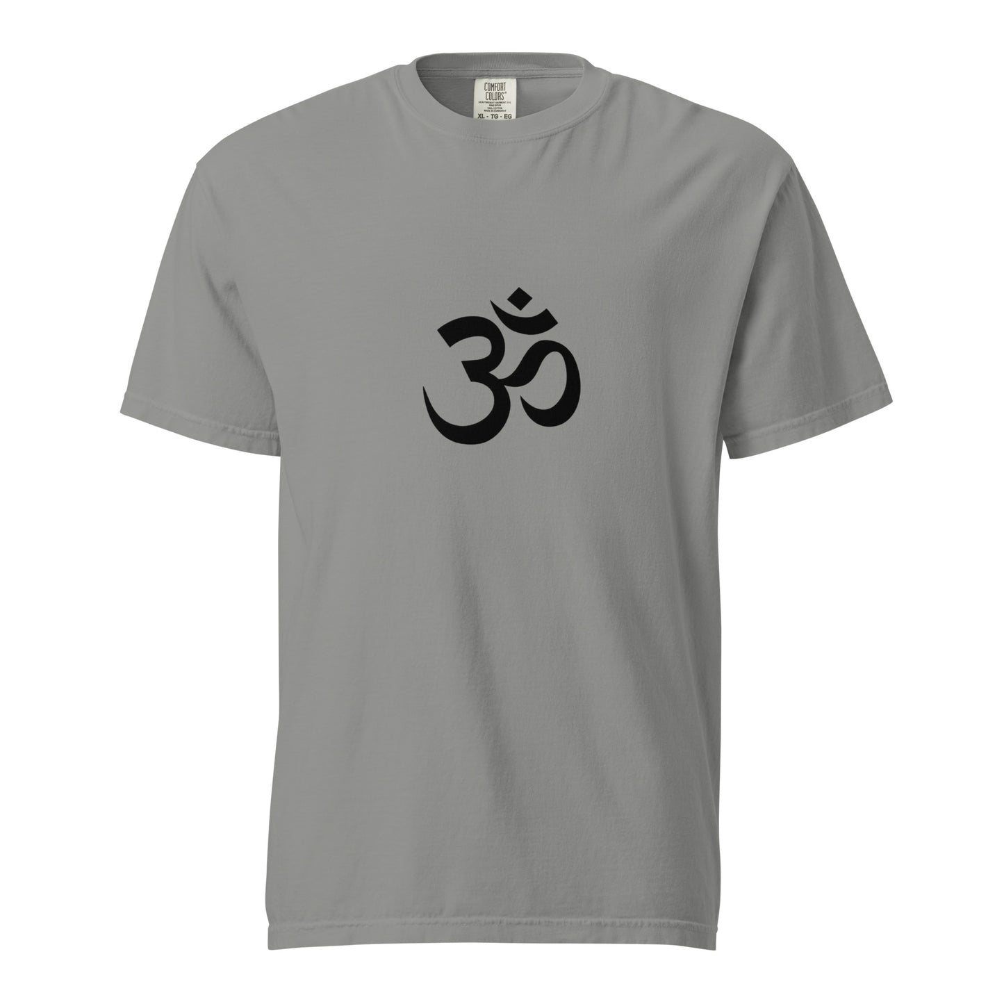 Unisex garment-dyed heavyweight grey T-shirt from Wayward.biz, front view showing soft fabric and casual fit.