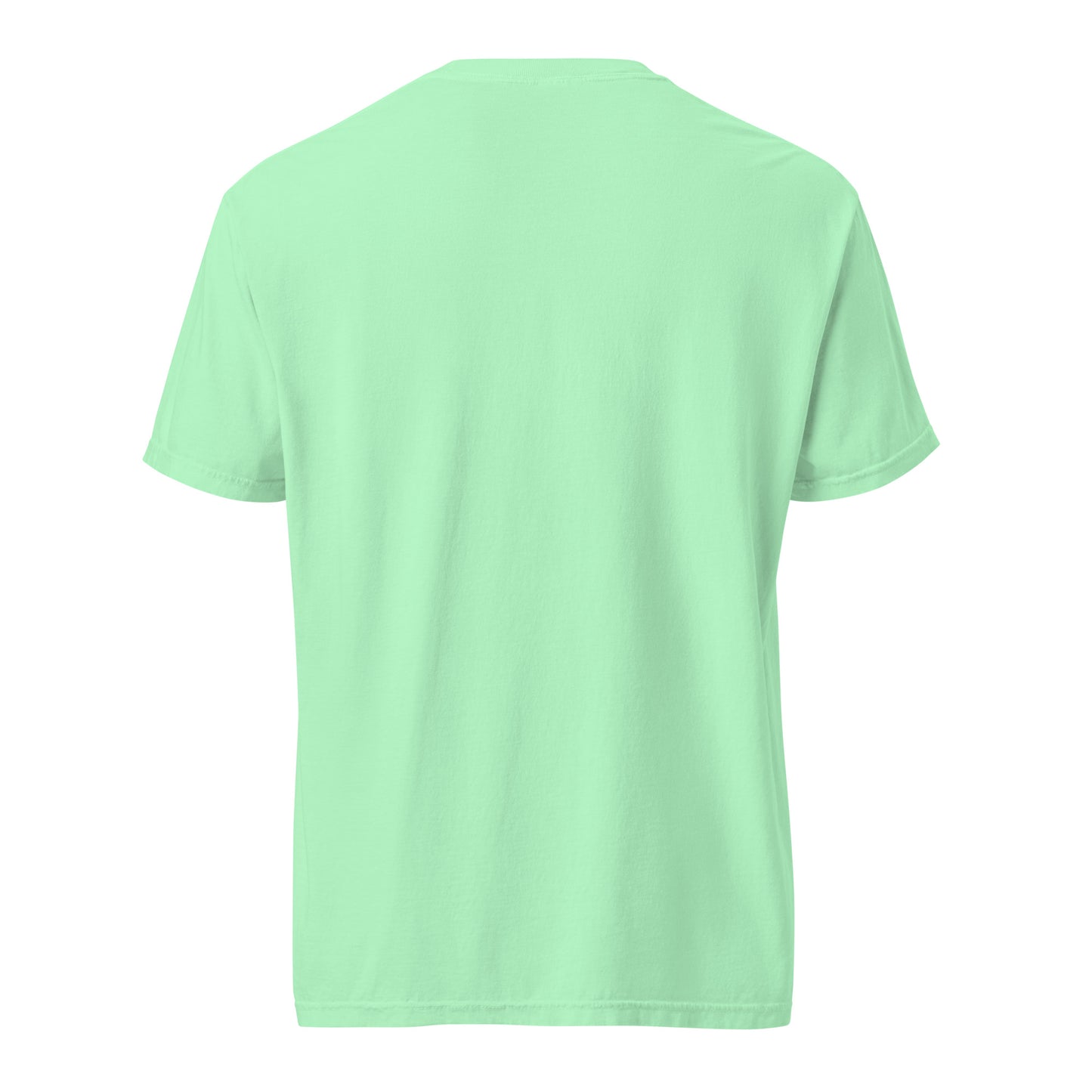 Unisex View-Master garment-dyed heavyweight T-shirt with island reef design, casual style, by wayward.biz.