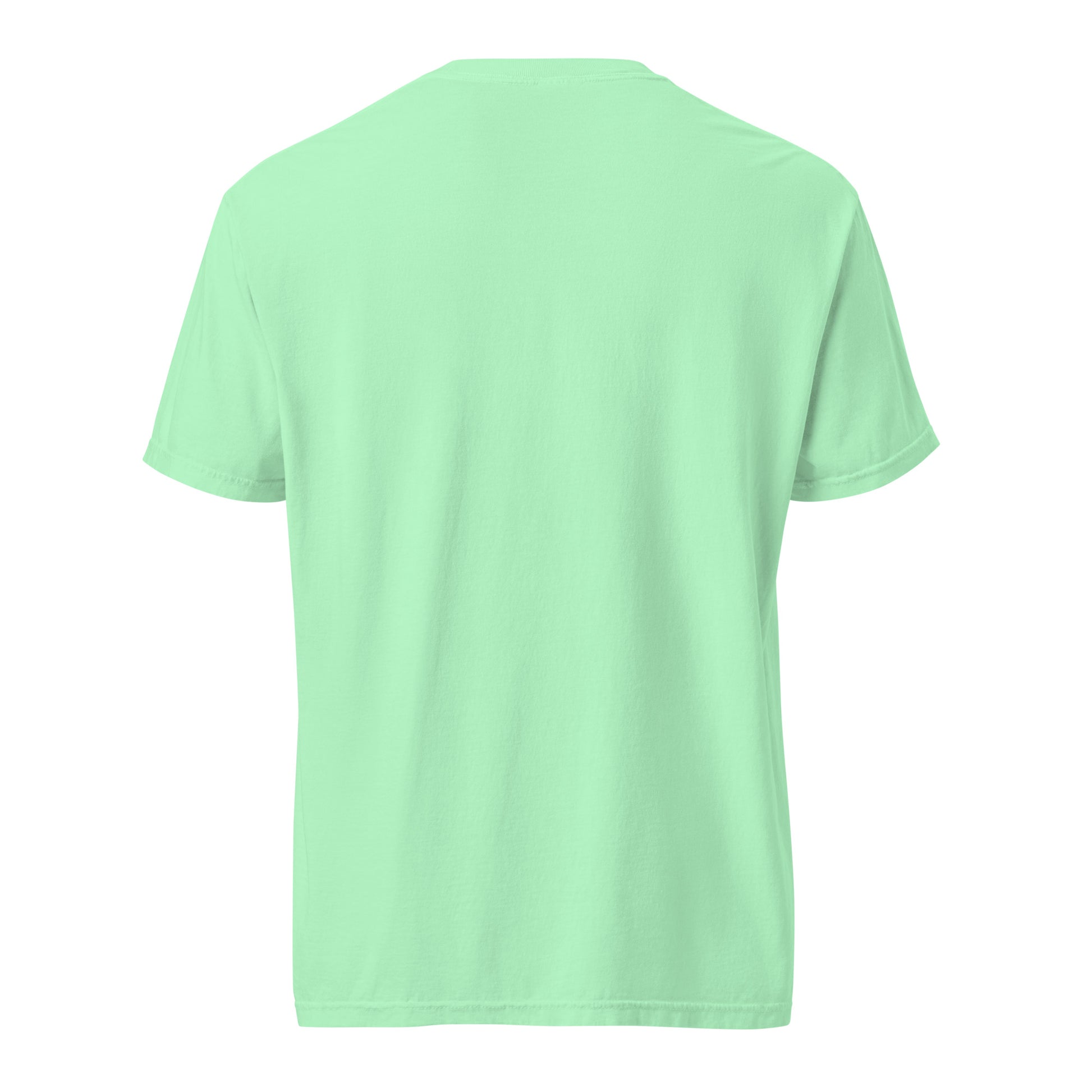 Unisex View-Master garment-dyed heavyweight T-shirt with island reef design, casual style, by wayward.biz.