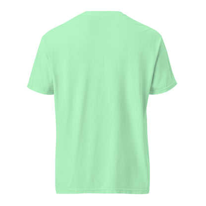 Unisex View-Master garment-dyed heavyweight T-shirt with island reef design, casual style, by wayward.biz.