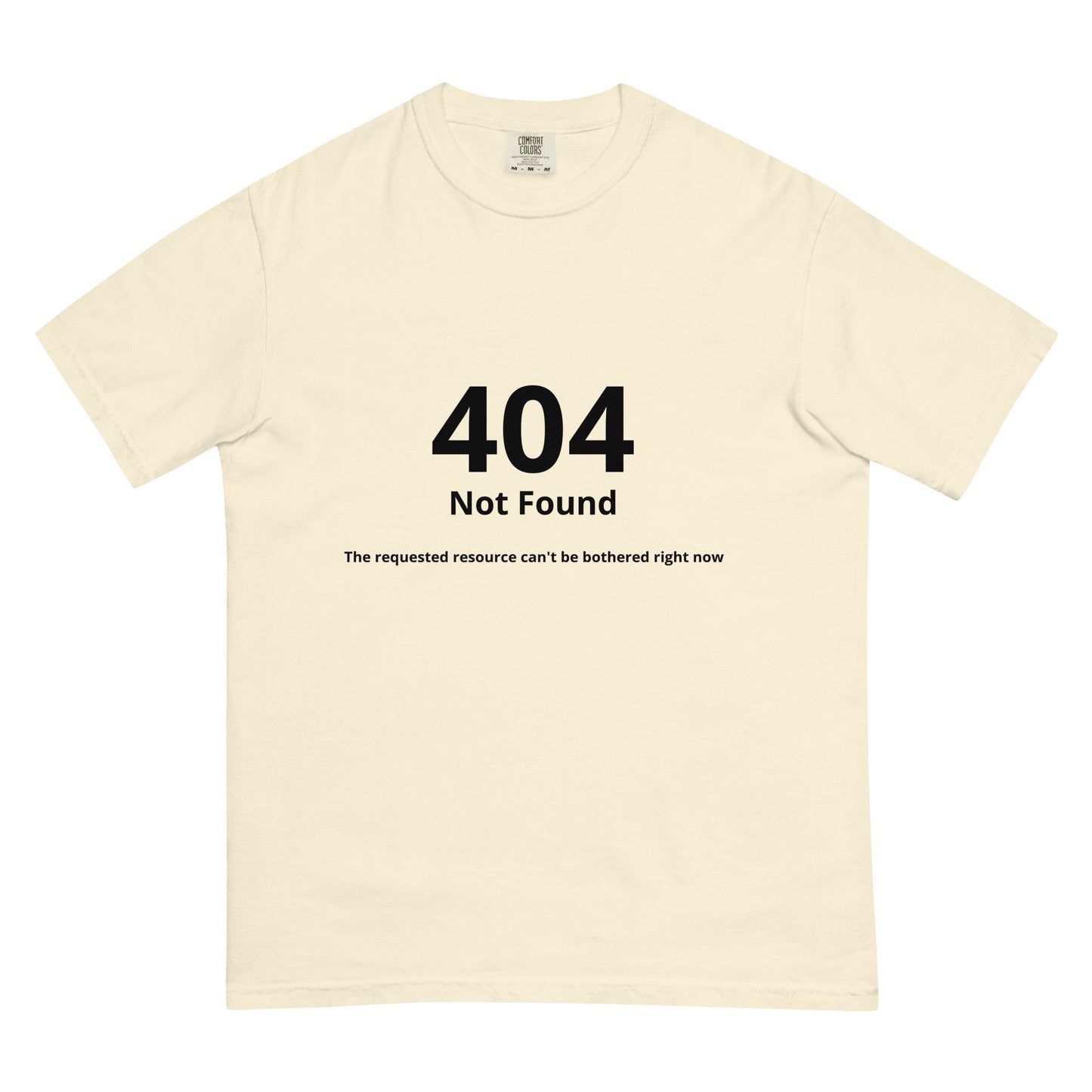 Unisex heavyweight garment-dyed ivory T-shirt by wayward.biz, front view showing soft fabric and classic fit.