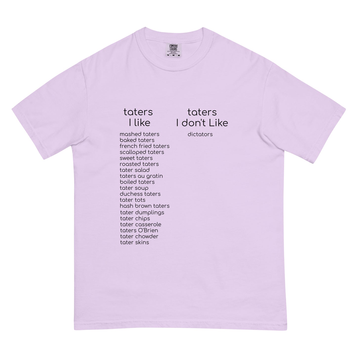 Unisex garment-dyed heavyweight T-shirt by wayward.biz in orchid color, front view, soft fabric and casual fit.