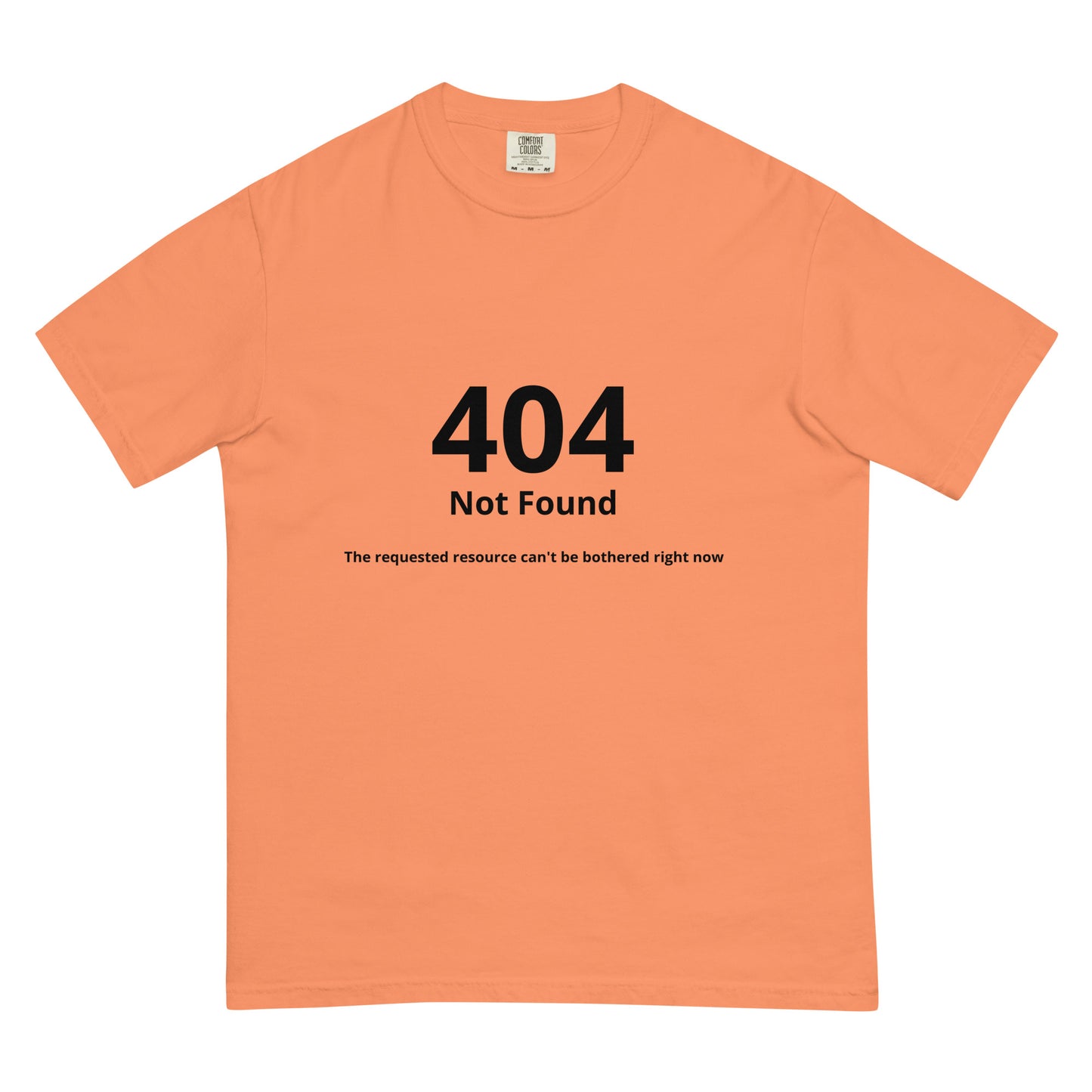 Unisex garment-dyed heavyweight terracotta T-shirt from wayward.biz with a front design, casual and comfortable fit.