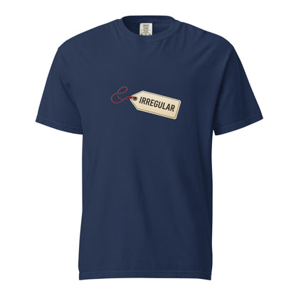 Unisex garment-dyed heavyweight T-shirt in true navy, featuring a classic fit and soft fabric from Wayward.biz.