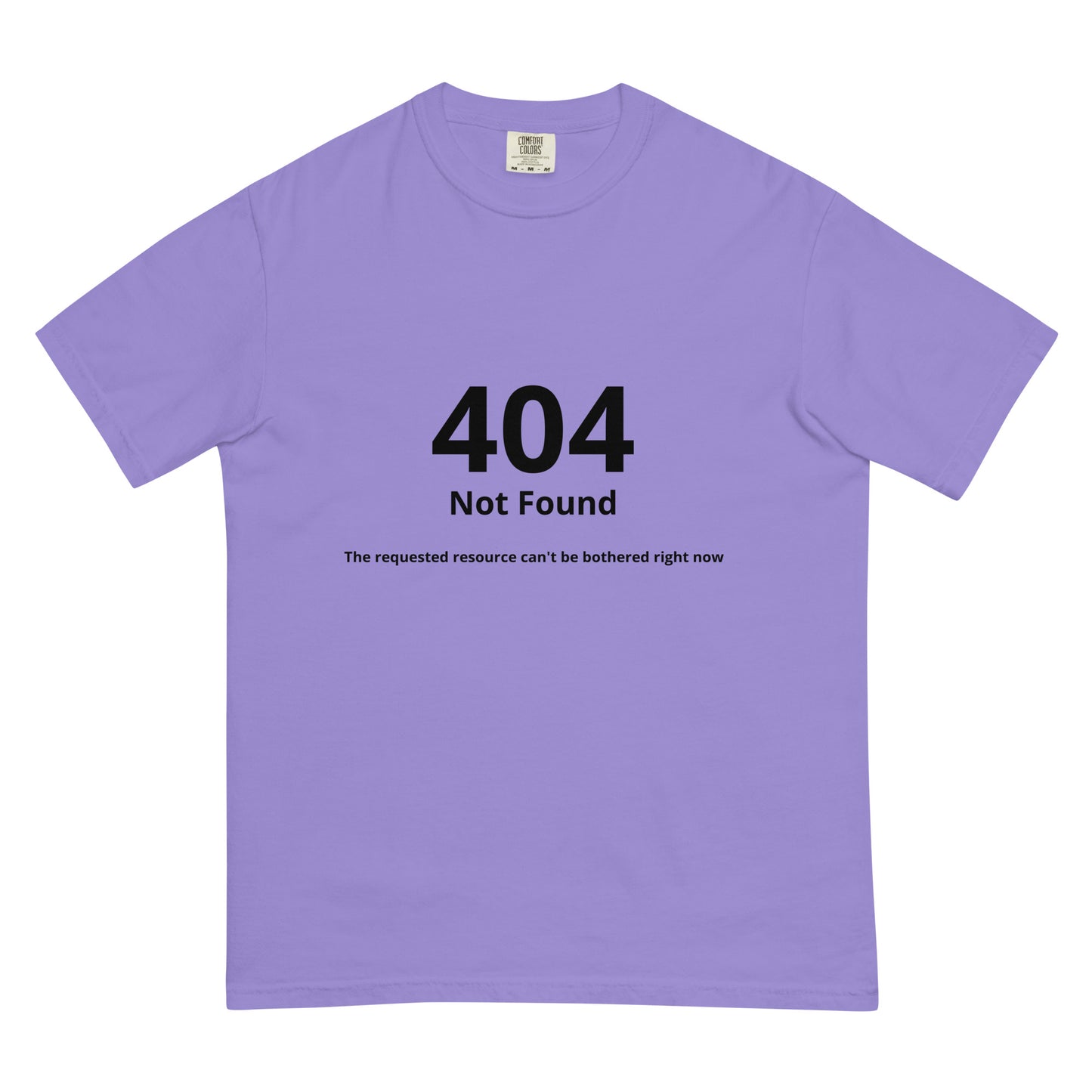 Unisex violet garment-dyed heavyweight T-shirt by wayward.biz, front view showing soft fabric and casual style.