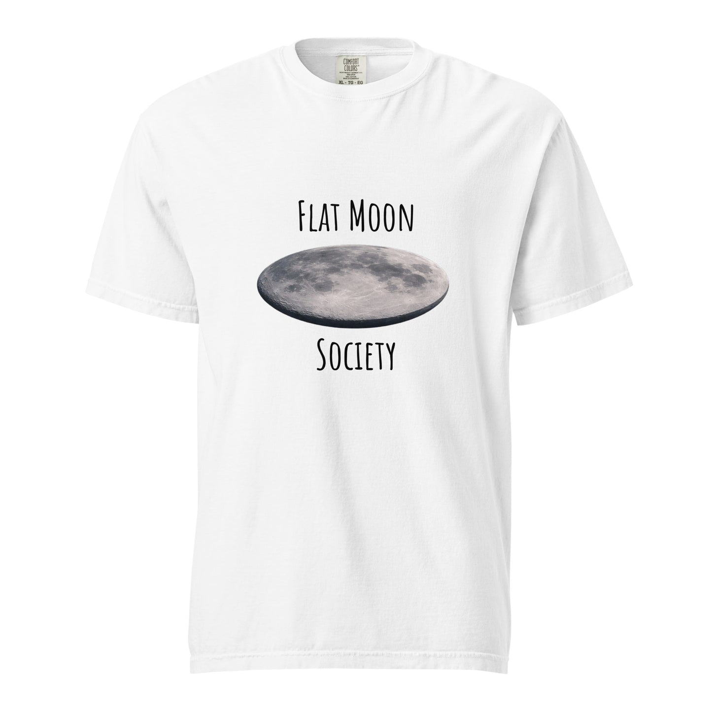 Unisex white garment-dyed heavyweight T-shirt by Wayward.biz with a front view, showcasing a casual, durable design.