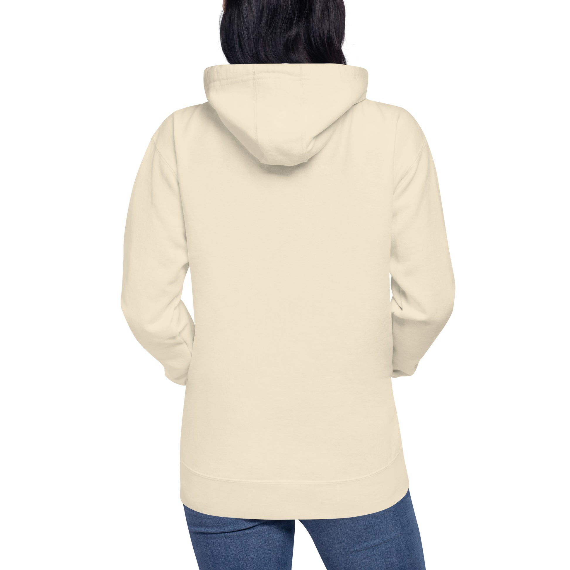 Unisex NADA Hoodie by wayward.biz, premium pullover in bone color with a comfortable fit and stylish design.