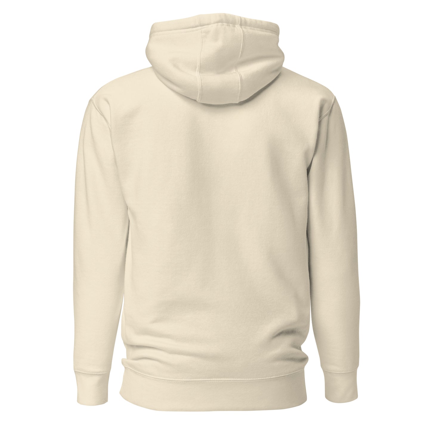 Unisex NADA hoodie by wayward.biz in bone color, premium pullover style with a relaxed fit and soft fabric.