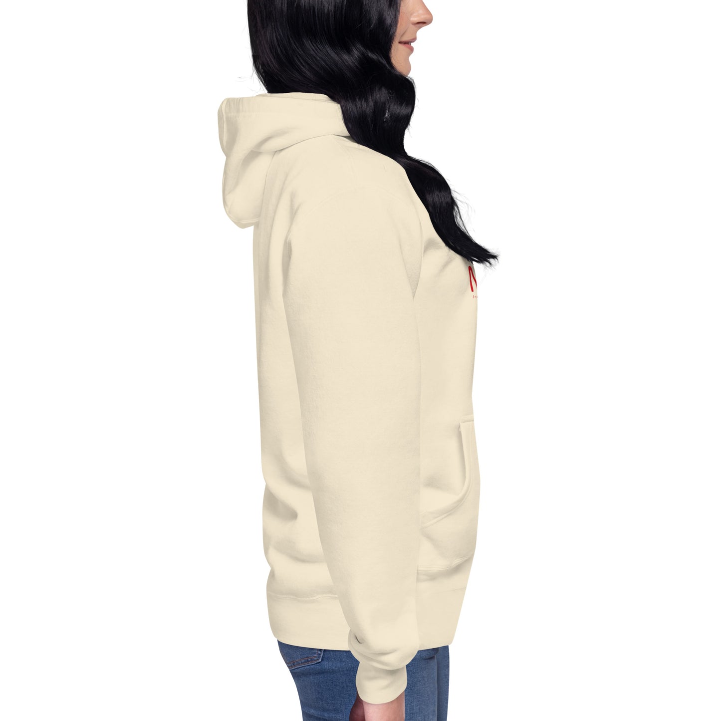 Unisex NADA hoodie by wayward.biz featuring a premium bone-colored pullover hoodie with a comfortable fit.