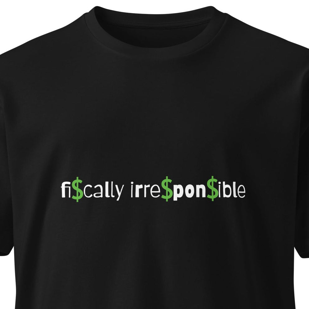 Unisex black premium T-shirt from wayward.biz with a casual fit, front view showing the dark fabric and clean design.