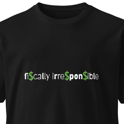 Unisex black premium T-shirt from wayward.biz with a casual fit, front view showing the dark fabric and clean design.
