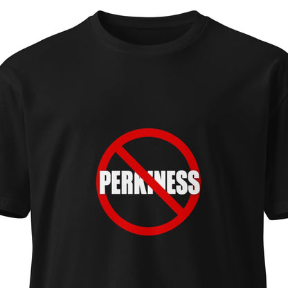 Black unisex premium T-shirt from wayward.biz featuring a simple, stylish design on the front.