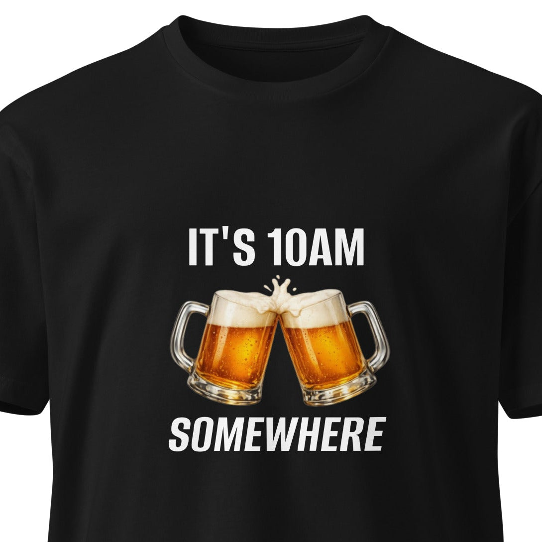 Unisex black premium T-shirt from wayward.biz with a front design, casual style, and comfortable fit.