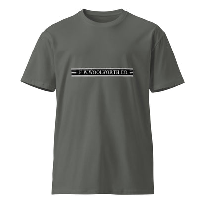 Charcoal unisex premium T-shirt by wayward.biz with a clean front design, made from soft, high-quality fabric.
