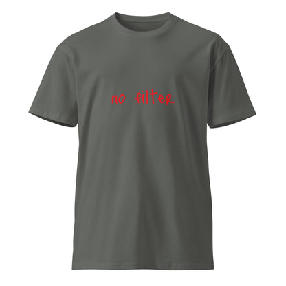 Unisex charcoal premium T-shirt from wayward.biz with a simple front design, made from high-quality fabric for a comfortable fit.