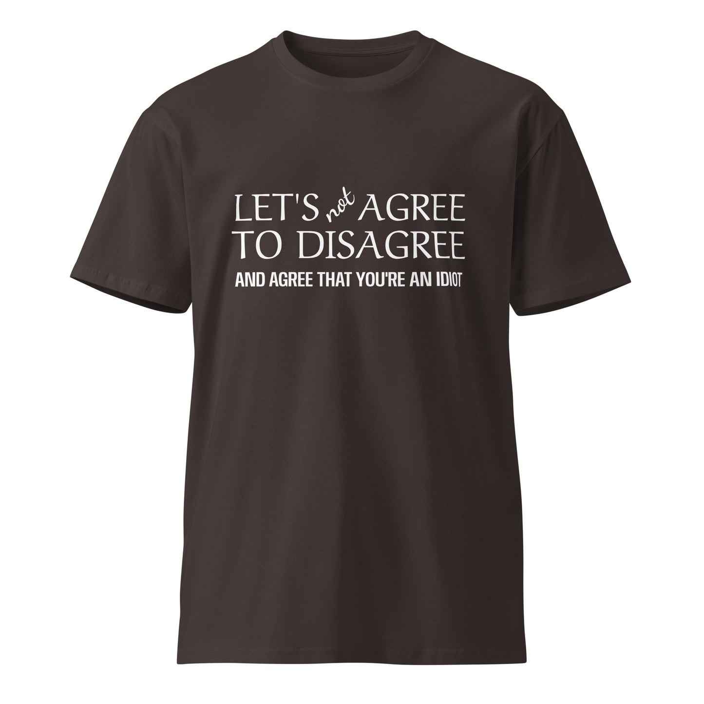 Unisex premium T-shirt by wayward.biz in coal color with a front graphic design, made for comfortable casual wear.