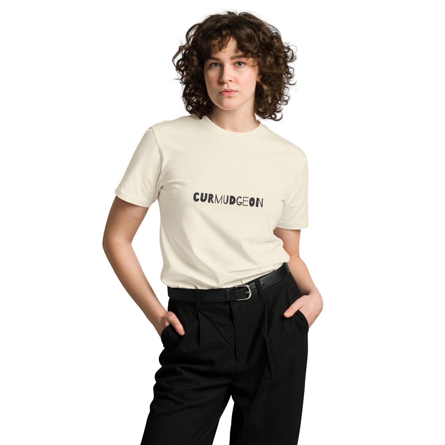 Unisex premium light T-shirt by Wayward.biz with natural color, front view showing soft fabric and classic fit.