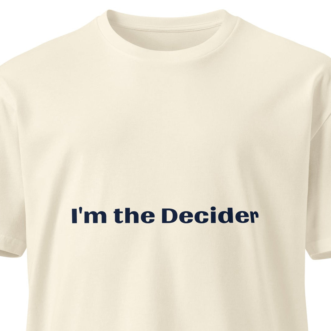 Unisex premium T-shirt by wayward.biz with natural front design, comfortable fit, and soft fabric for casual wear.