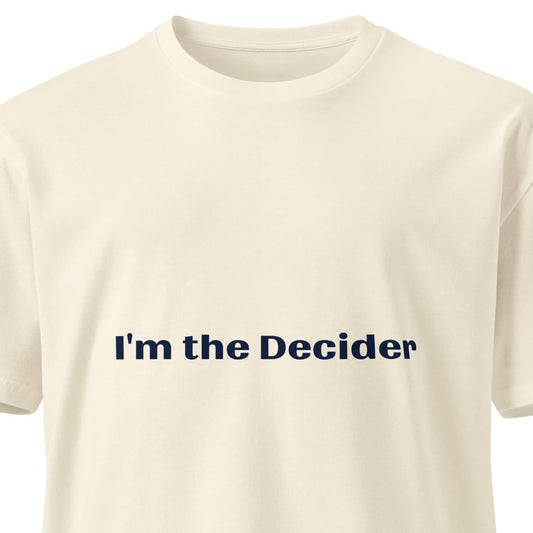 Unisex premium T-shirt by wayward.biz with natural front design, comfortable fit, and soft fabric for casual wear.