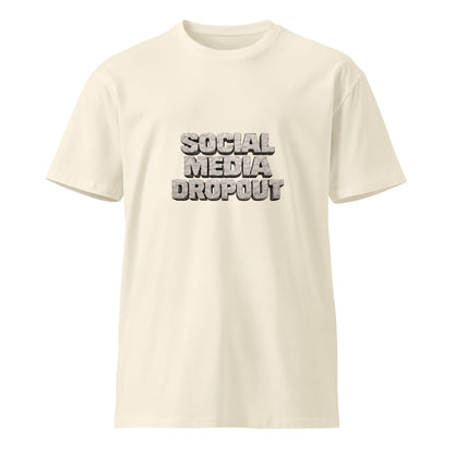 Unisex premium T-shirt from wayward.biz with a natural front view, featuring a casual fit and soft fabric for comfortable wear.