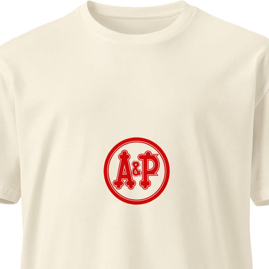 Wayward.biz unisex premium T-shirt in natural color, front view showing soft fabric and classic fit.