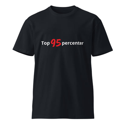 Dark navy unisex premium T-shirt by wayward.biz, featuring a comfortable fit and classic design.
