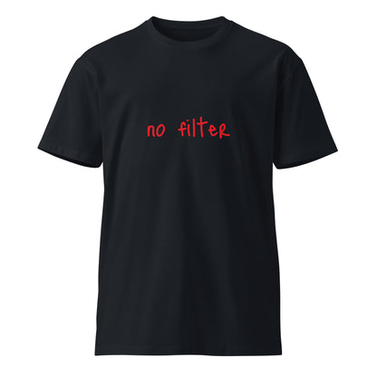 Unisex navy premium T-shirt from wayward.biz with a plain front design, made from soft, high-quality fabric.