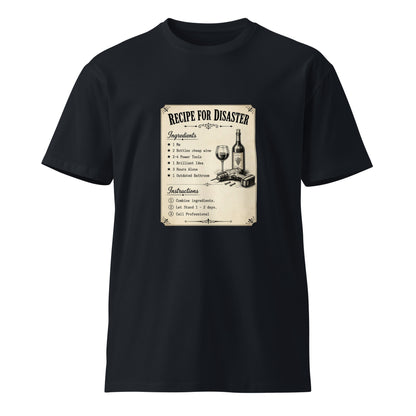 Navy unisex premium T-shirt from wayward.biz with a front graphic design, casual style, and comfortable fit.