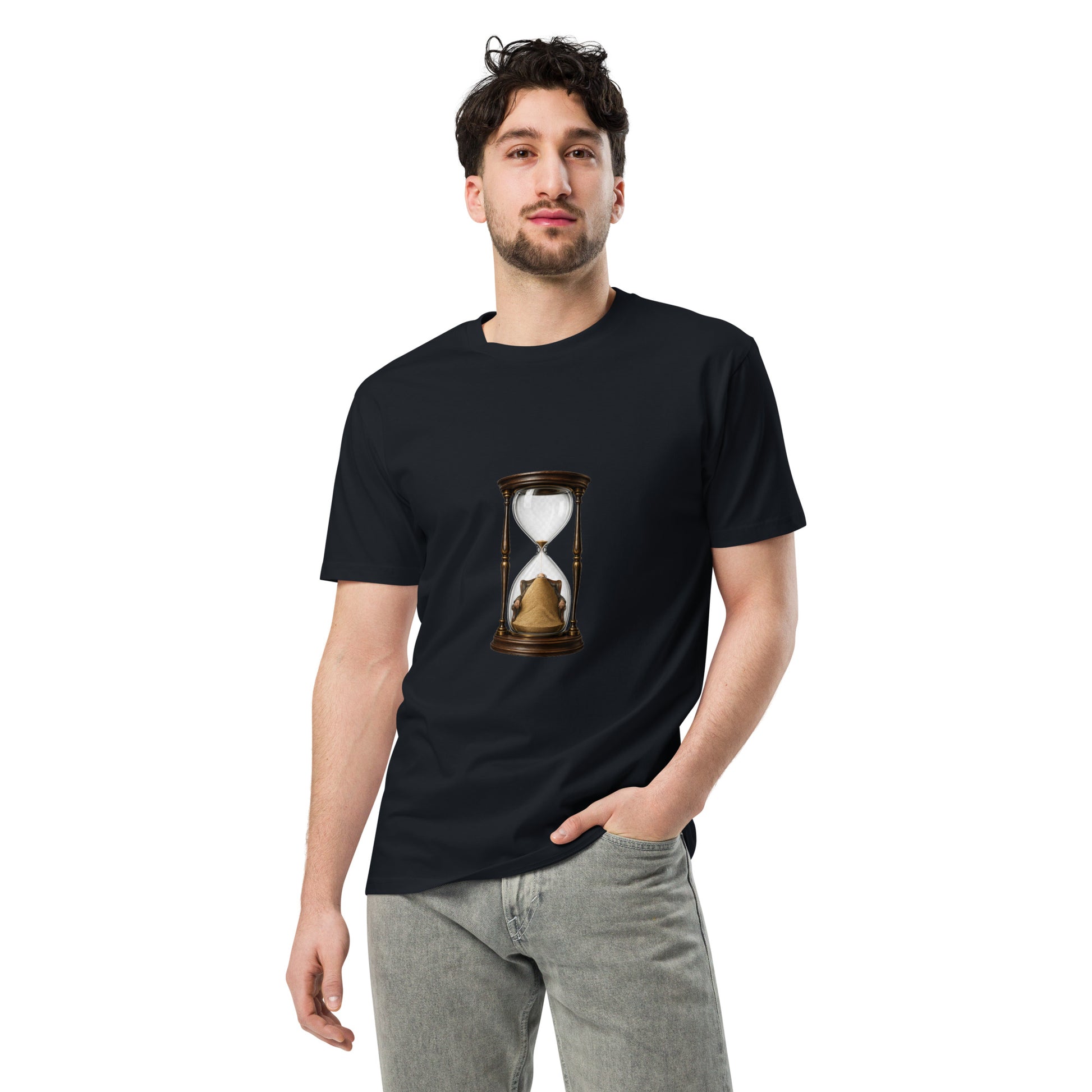 Unisex navy premium T-shirt from Wayward.biz with a front design, casual fit, and soft fabric for everyday wear.