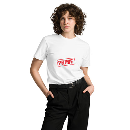 White unisex premium T-shirt by wayward.biz, front view showcasing comfortable fit and clean design.