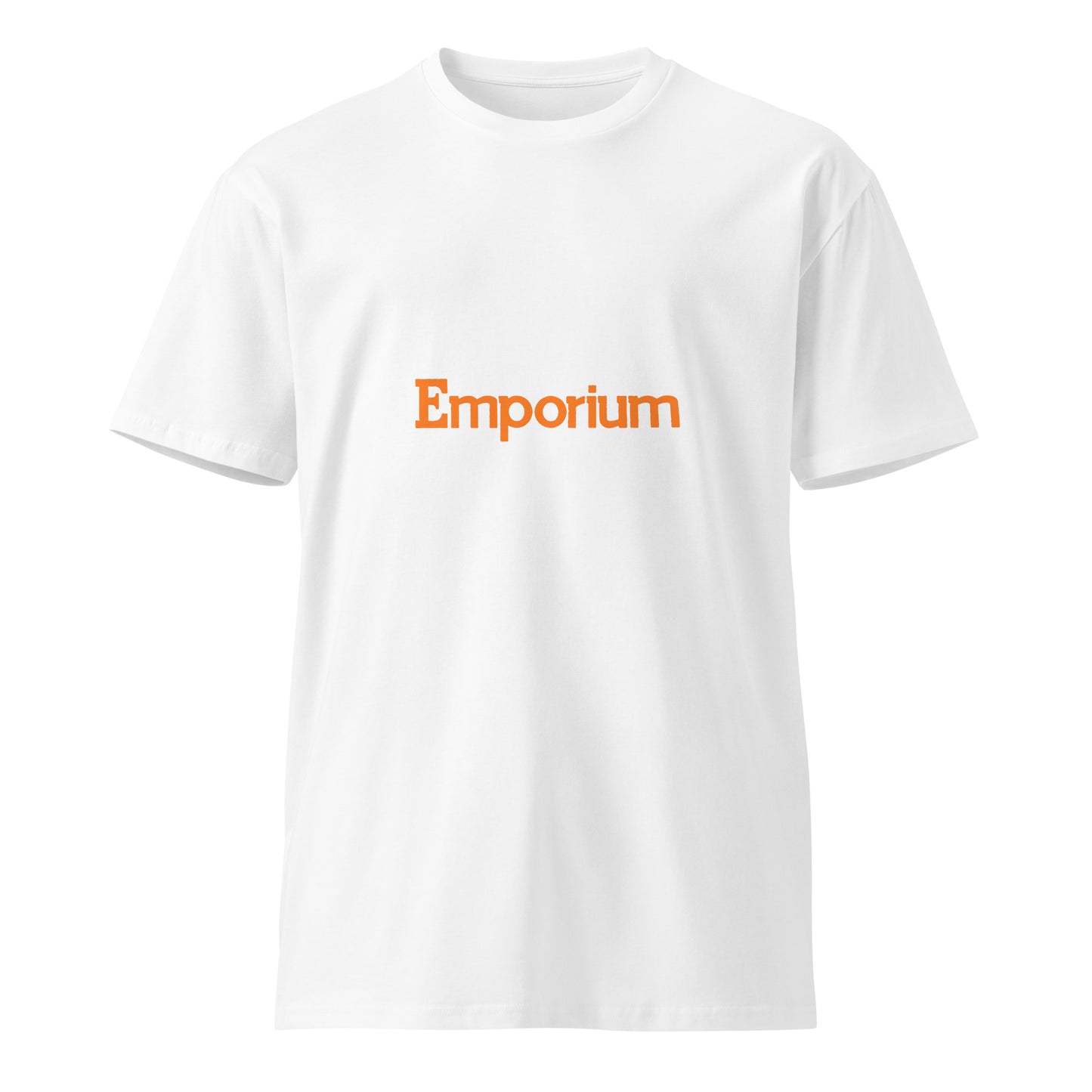 Unisex white premium T-shirt from Wayward.biz with a classic fit, front view showing smooth fabric and clean design.
