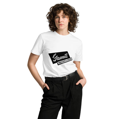 White unisex premium T-shirt by Wayward.biz featuring a clean front design, perfect for casual wear and everyday style.