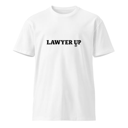 Unisex white premium T-shirt by wayward.biz featuring a simple front design, casual fit, and soft fabric for comfortable wear.