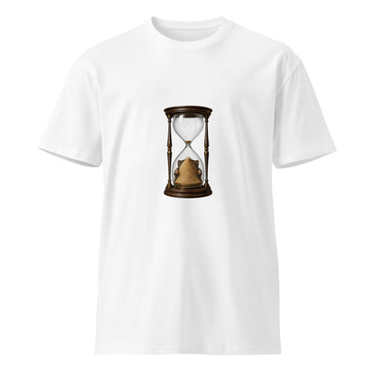 Unisex white premium T-shirt by wayward.biz with a front design, perfect for casual wear and everyday style.